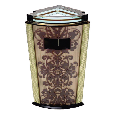 扇形藝術(shù)玻璃煙灰桶