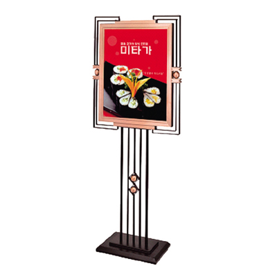 黑金鋼立式指示牌