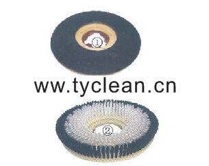  ①針座 ②地毯刷