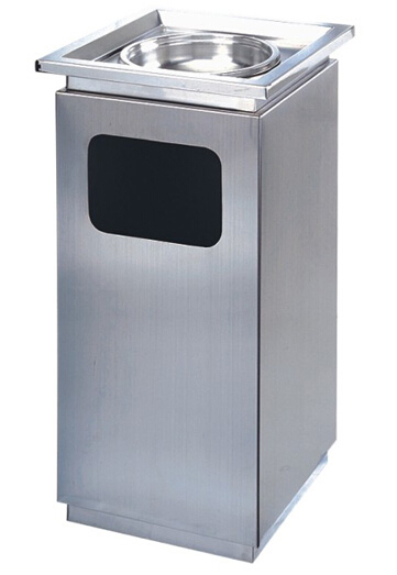 壓花古銅座地煙灰桶