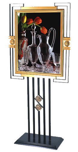 黑金鋼立式指示牌