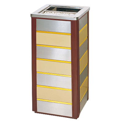 長方形金銀配煙灰桶