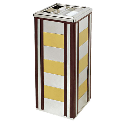 方形金銀配煙灰桶