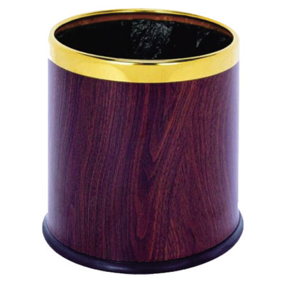 圓形雙層垃圾桶(紅桃木)